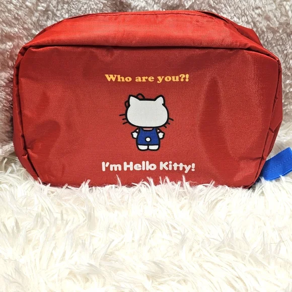 Hello Kitty Bags Cute Red Packing Cube Travel Bag Toiletry Bag - Picture 3 of 11